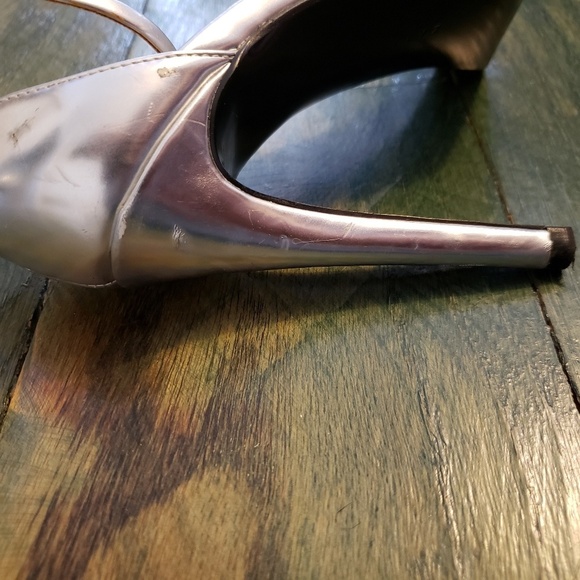 Zara Silver High Heel Sandals - Picture 5 of 6